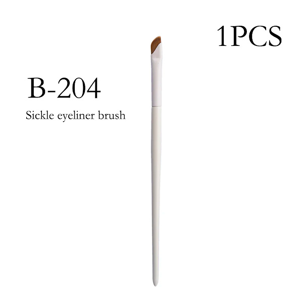 Päivitä terä eyeliner-sivellin ultraohut hieno kulma litteä kulmakarvasivellin silmämeikkisiveltimet tarkka yksityiskohtainen sivellin valkoinen B204-1PCS