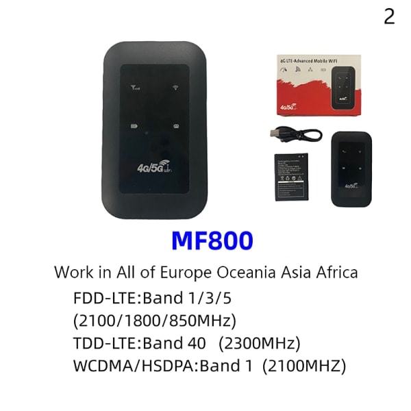 4G LTE Router WiFi Mobile Hotspot Trådlös Mifi Modem Router SI 2