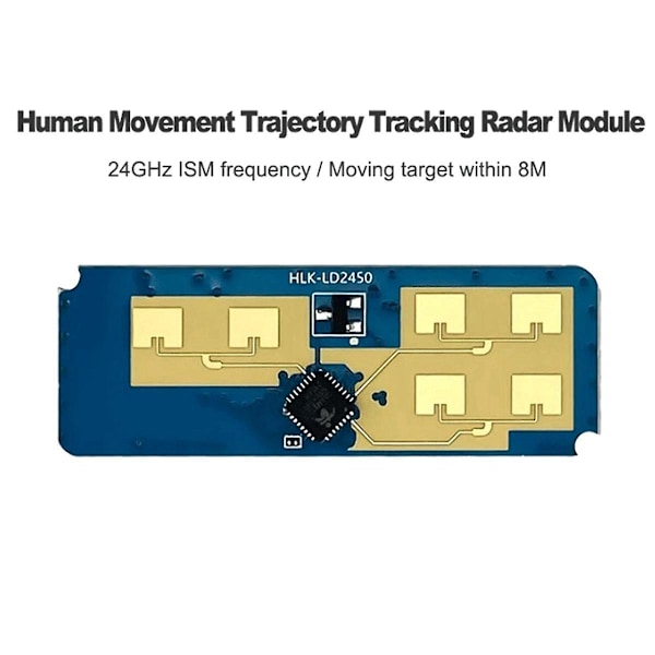 24g Hlk-ld2450 Millimeterbølge Menneskelig Bevægelsessporing Radarsensor Modul Ld2450 Sensing Afstand