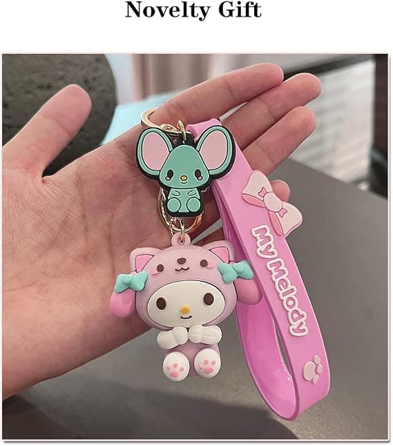 2 stk. My Melody Nøgle Håndtaske Charms til Kvinder - spot salg[qb]