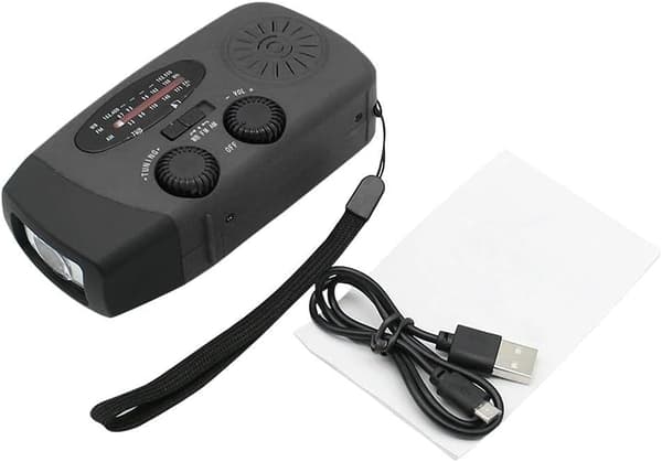 Kurvradio & Solcelleoplader/Nødradio & Powerbank