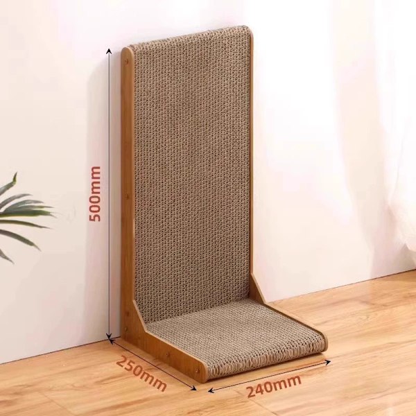 Klösbräda för katter, 48 cm hög L-formad klösbräda för katter, hållbar klösbräda för katter