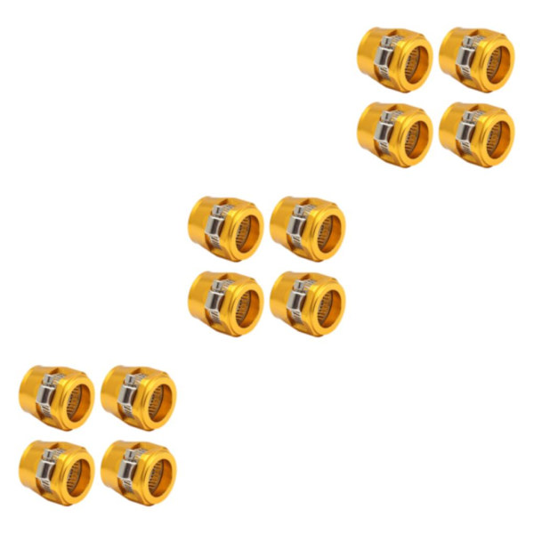 1/2/3/5 4-delad aluminium slangklämma - enkel att installera guld AN6.4pcs gold AN6.4pcs 3PCS