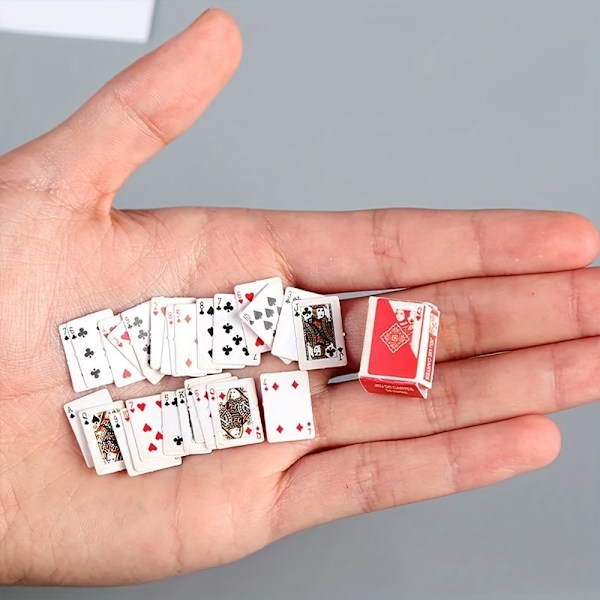 Super Mini Pienet Pelikortit, Kynnen Peite Koko Spoof Söpö Hauska Tasku Pelikortit 1 Set