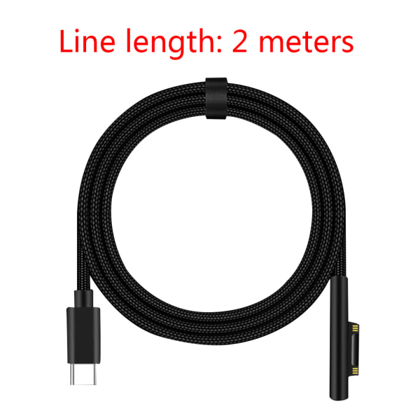 Type C magnetisk strømforsyning til hovedlader for Microsoft Surface Pro 3 4 5 6 0.05 meters