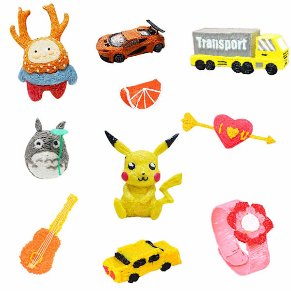 3D Pen PLA Filament 1,75 mm 3D Printing Pen Filament 20 Farver 3D Pen Filament Refill til Børn 3D Blyant Filament til Tegning 5m Per Rulle Lefou