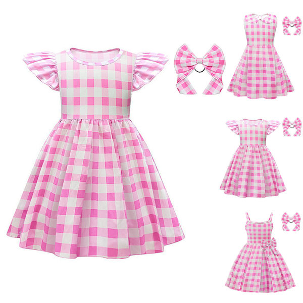 Kid Girls arbie Princess Cosplay Halloween Birthday Party Dress B B 130 cm