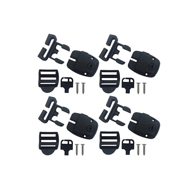 Låssats för spa-lock, spännlås, spänne, set{bt} 4-pack
