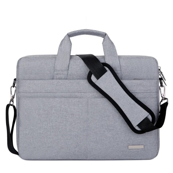 Laptopväska axelväska Notebookväska Portföljer för 13,3 14 15,6 17,3 tum Macbook Air Pro HP Huawei Asus Dell Modell2-mörkgrå Model2-dark grey 15.6-16.1 inches
