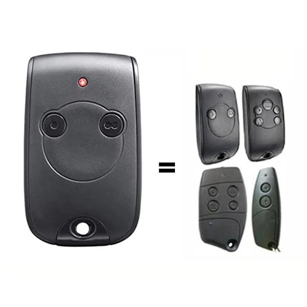 2 fjärrkontroller för garageportar, kompatibla med SOMFY KEYGO RTS