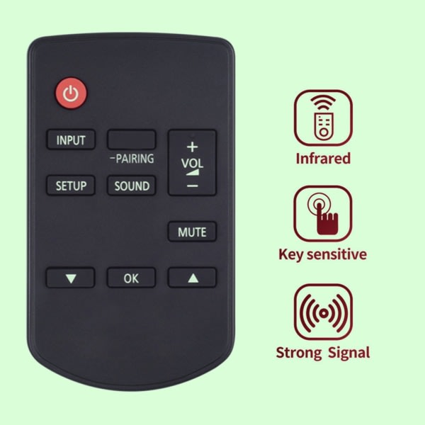 Lätt fjärrkontroll svart teater system spelare controller för Panasonic N2QAYC000098