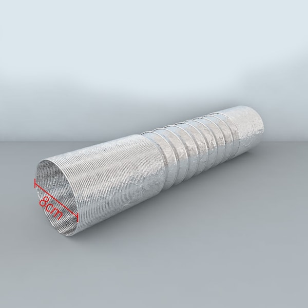 USB Justerbar Hastighet Lodde Røykabsorber ESD Røykuttrekk Vifte Rørkanal Avtrekksvifte med 1/3/6M Rørventilasjonslapp null - Damn 1m tube 0.25