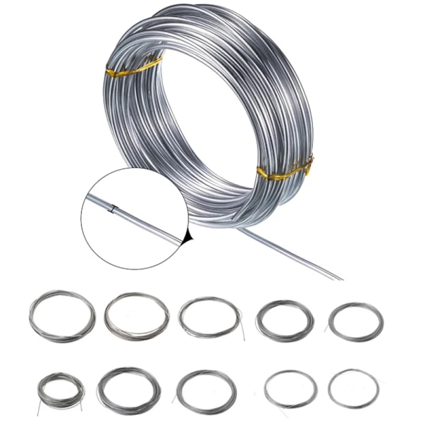 Ny 1st 1-100 Meter 304 Rostfritt Stål Mjukt/Hårdt Ståltråd Diameter 0,02-3Mm Enstaka Sträng Fästning Mjuk På Tråd Rostfri 0.12mm X 100m