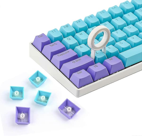 Pudding Keys 60 prosent, 118 Dye-sublimeringstaster, ASA-profil tilpassede taster (kun tastehetter) Blue