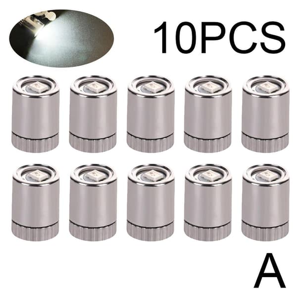 10 stk. mini-elektriske lamper, mini-LED-lamper til dukkehus, mini-lamper til håndværk, trådløse miniature-LED-lamper, mini-lamper til gør-det-selv-mini (bt) warm white 10pcs