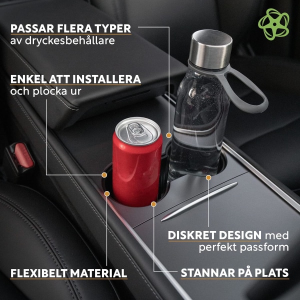 Tesla Model Y Model 3 Tilbehør Kopholder Drikkeholder