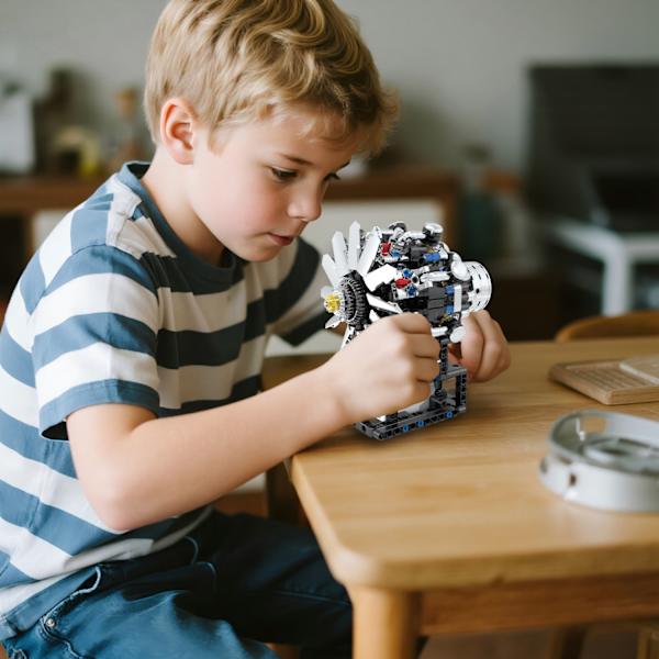 FE Motor Mekanisk Modell Byggsats – USB-driven Monteringsmodell FE engine