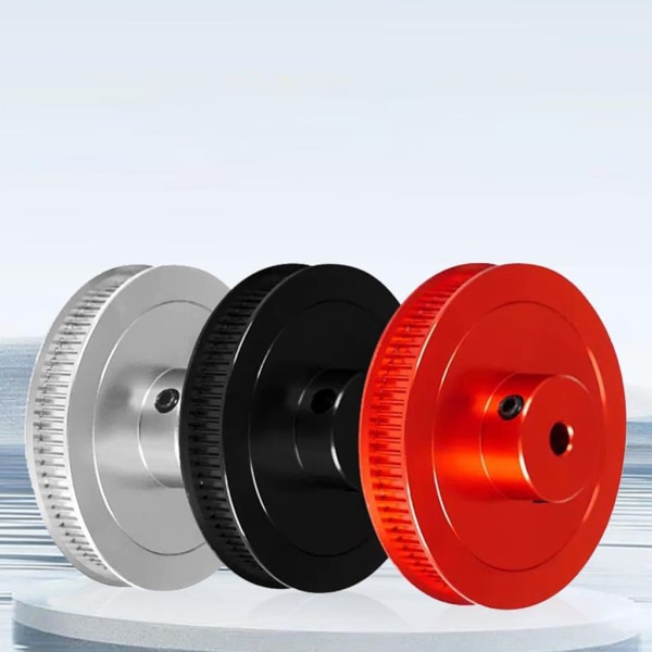 GT2 kugghjul 3D-skrivardel 80 tänder 2GT synkront kugghjul Hålbredd 6mm GT2 kuggrem GT2 kugghjul Black 0.08