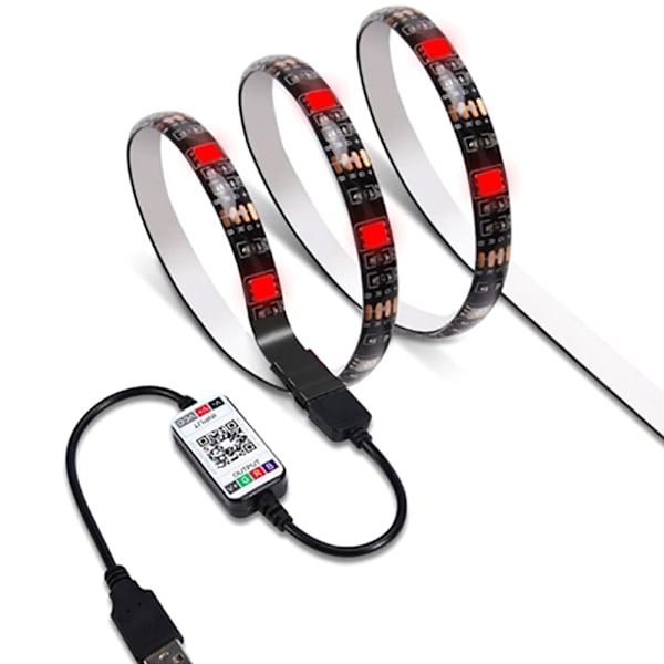 Smart fjärrkontroll RGB färgljusremsa jul halloween dekor RGB-5M
