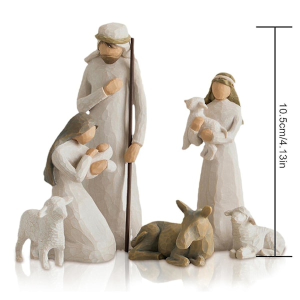 Willow Tree Nativity Kit Håndmalet 6-delt boligindretning