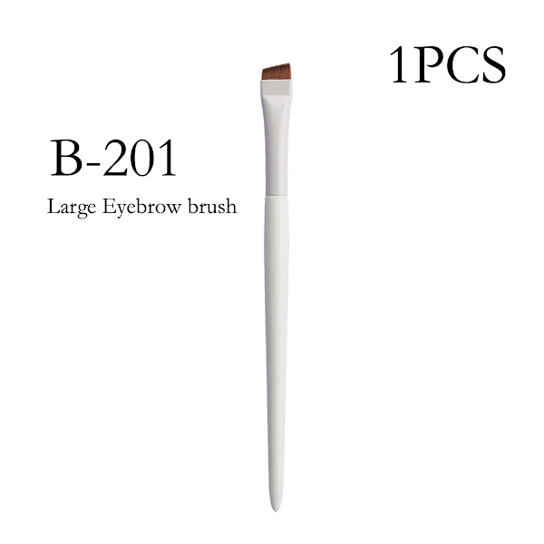 Päivitä terä eyeliner-sivellin ultraohut hieno kulma litteä kulmakarvasivellin silmän alle meikkisiveltimet tarkka yksityiskohtainen sivellin valkoinen B201-1PCS