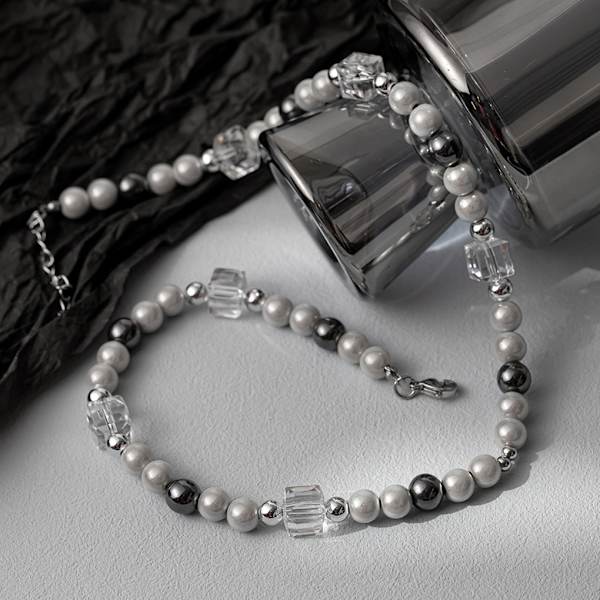 1/2/3/5 Fashionable perlehalskæder lavet af titanium 1 Set