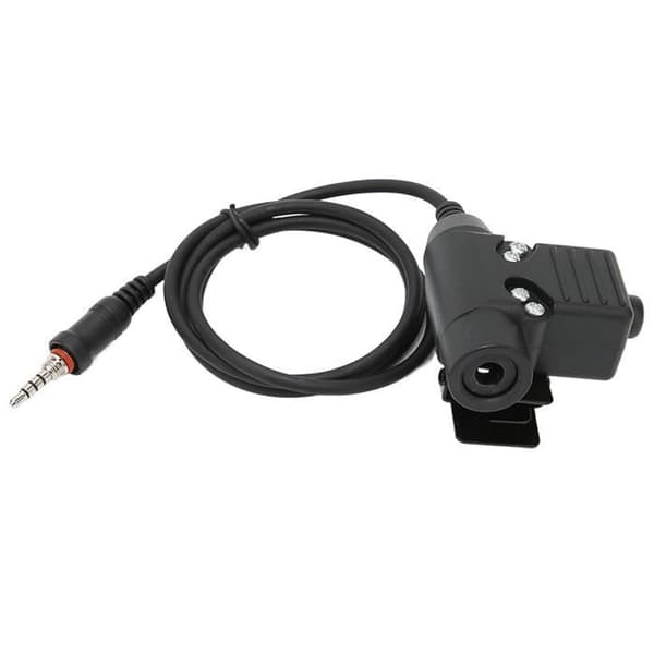HURRISE U94 PTT-adapter til U94 PTT-adapter til radioadapter til forbindelse til Vertex VX‑6R QCS video og lyd