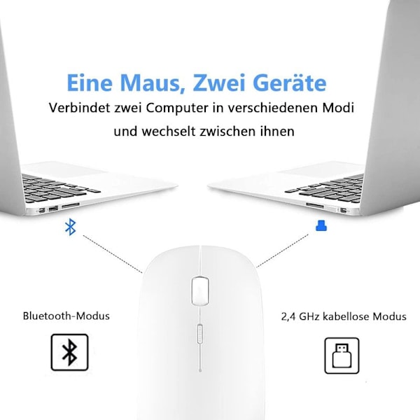 Genopladelig Bluetooth-mus til bærbar tablet