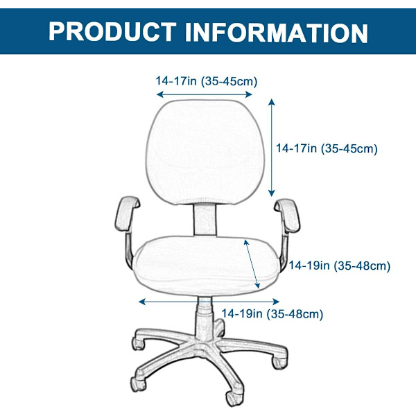 Datorstolskontorsskydd Universell Stretchbar Polyester