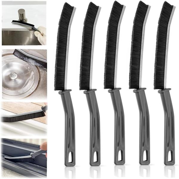 5-pack Spaltborste för Badrum (Svart)