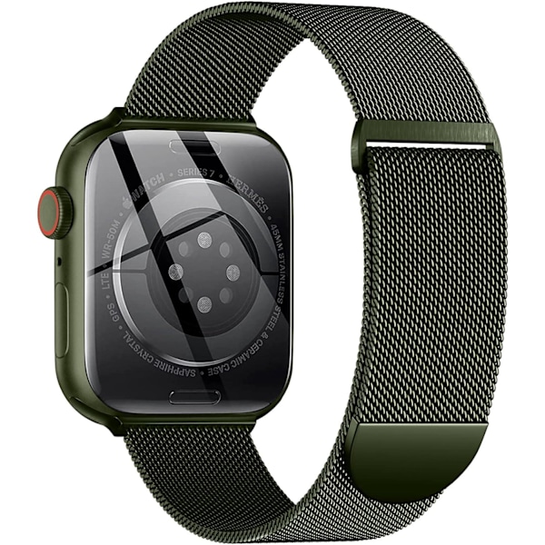 Metallband yhteensopiva Apple Watch -rannekkeen kanssa 40 mm 38 mm 41 mm Green-WELLNGS Green Green 38/40/41mm