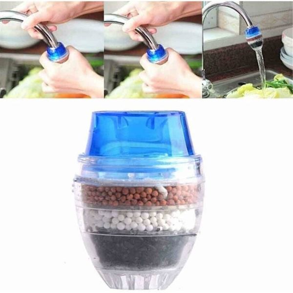 Mini kranvattenfilter kranvattenrenare för rund kran D