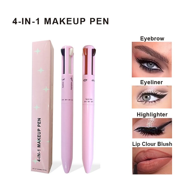 Glitter Highlighter 4 In1 Makeup Pen Eyebrow Pen 03