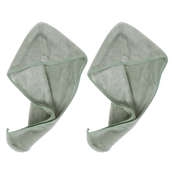 (2-pack) Hårwrap Mjuk Hår Turban Mössa
