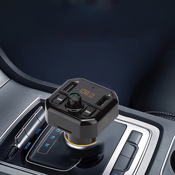 B9 Auton Mp3-soitin Auton Bluetooth Handsfree-soitin Auton Usb-laturi 3.1A Pikalataus (Musta)