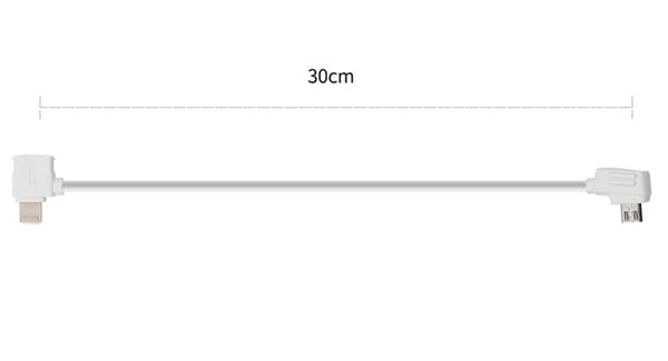 STARTRC 10cm Lightning til Micro USB Konverteringskontakt Datakabel for DJI Mavic Mini / Air, Shark Fjernkontroll