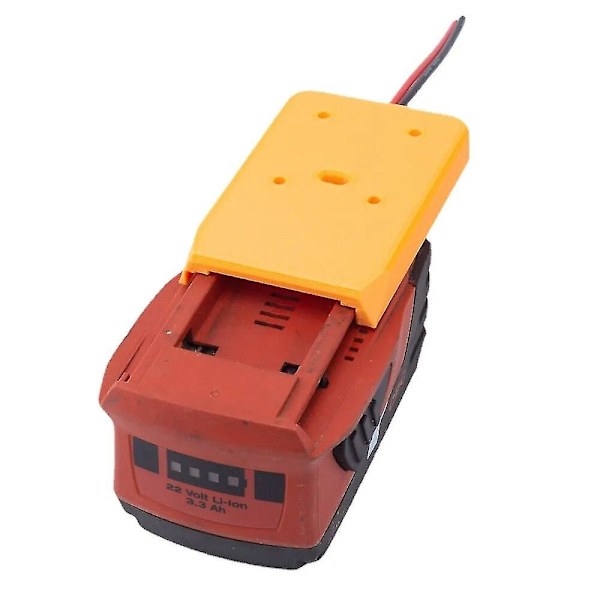 Adapter för Hilti 22v B22 Cpc Batteridocka Strömkontakt Robotik 14awg (batteri ingår ej)