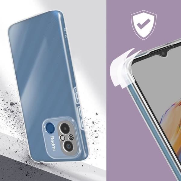360° Kotelo Xiaomi Redmi 12C Läpinäkyvä Kotelo