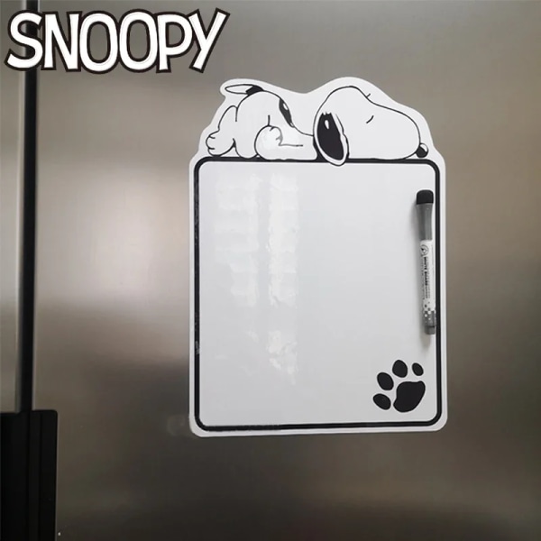 Snoopy magneettinen jääkaapin tarra Anime Kids Scheduler Muistutus Ilmoitustaulu Magneetit Sarjakuva Muistio Ilmoitustaulu Snoopy 2