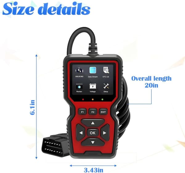 Auto OBD2 Scanner V519 Auto Code Reader Køretøjs Check Engine Light Analyzer Professionel OBDII Diagnostisk Scanningsværktøj til Check Engine Light