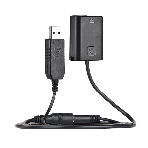 Np-fw50-akku + DC-virtapankki (5V 2A) USB-sovitinkaapelin vaihto Ac-pw20:lle Sony Nex-3/5/6/7 -sarjalle A33 A37 A35 A55 A7 A7r A7ii