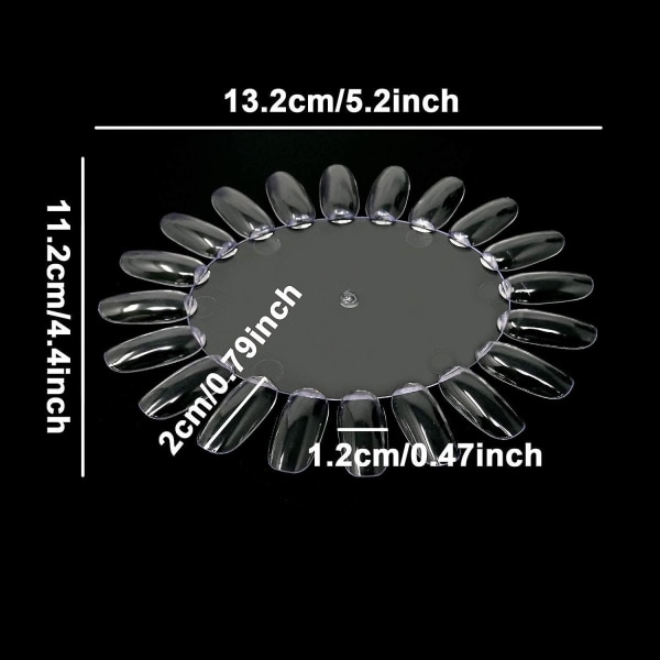 20 st plast 20 tips falska nagelprover Hjul Nagelkonst Färgpolering Display Hjul