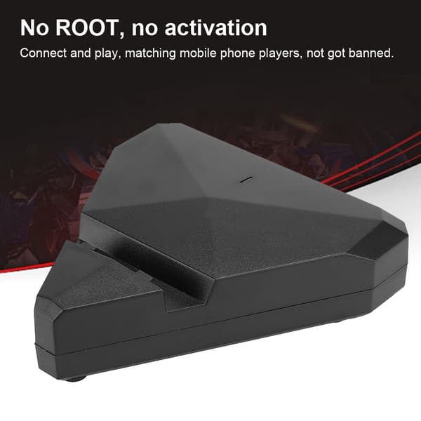 G1 Bluetooth Tastatur Mus Adapter Konverter Gamepad til Android/IOS Mobiltelefon Tablet Sort