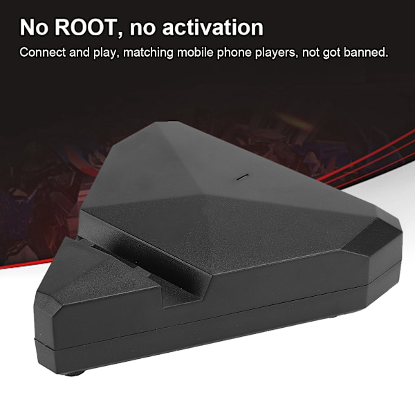 G1 Bluetooth Tastatur Mus Adapter Konverter Spillkontroll for Android/IOS Mobiltelefonnettbrett Svart