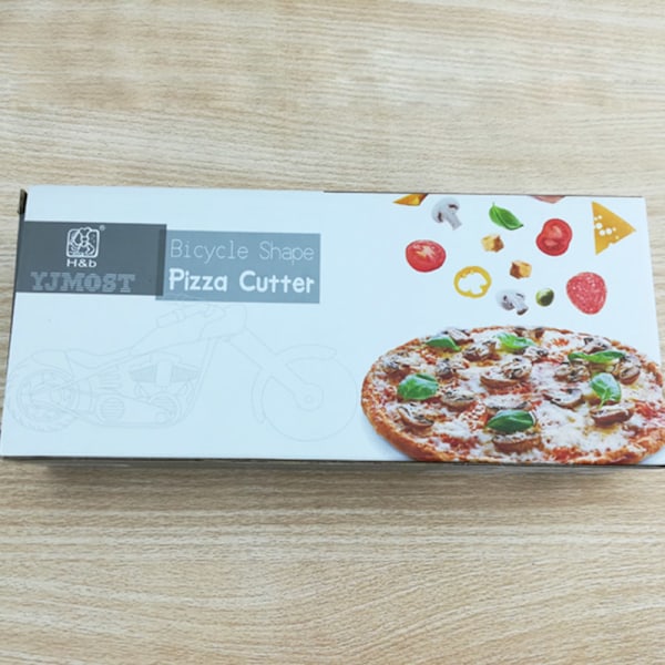 Motorsykkel Pizzakutter Hjul Rustfritt Stål Plast Motorsykkel Rulle Pizza Hakker Skjærer
