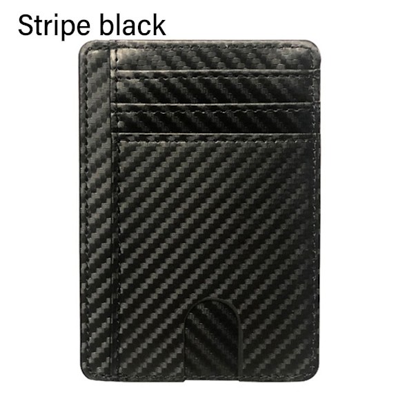 Läderplånbok RFID-blockerande STRIPE BLACK - spo stripe black