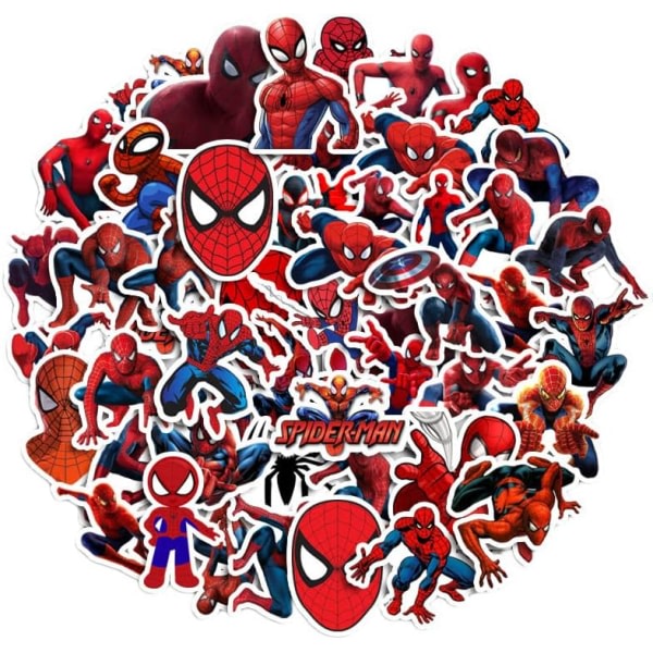 50 ark Spider-Man klistermærker, klistermærker og vinyl, po