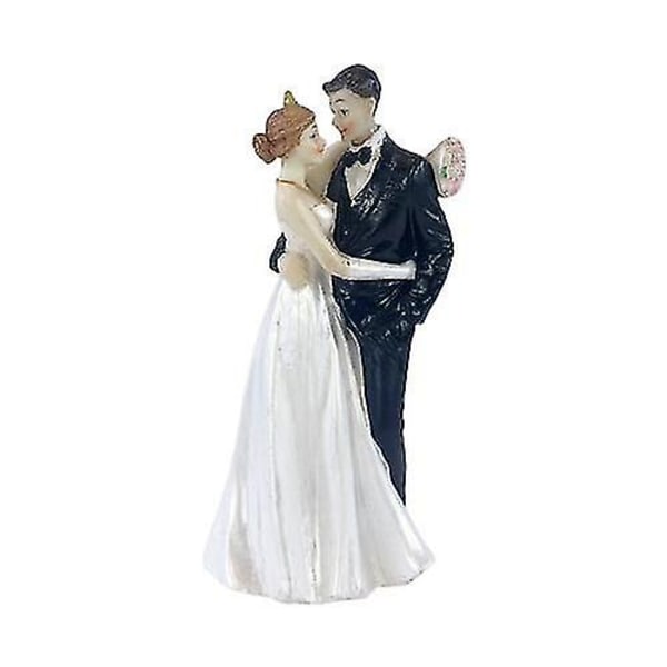 Bryllup Brudgom Harpiks Ornament Statue Kake Topper Bryllupsdekorasjon Sta style 6