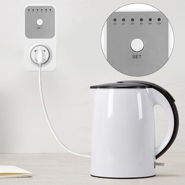 Hushållskök Intelligent Countdown-uttag Tidinställning Timer Control Socket 230VEU-kontakt