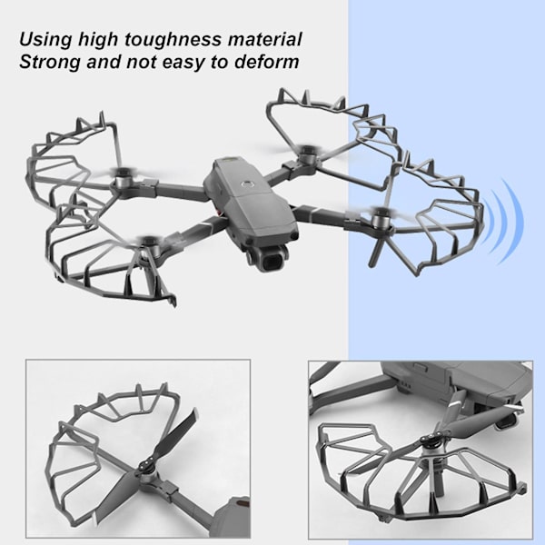 Grå Mavic 2 Pro 4pcs semi-innkapslet profesjonell RC propelldeksel